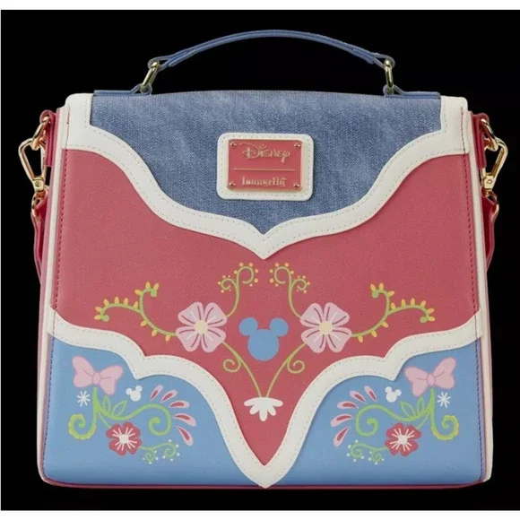 Loungefly Disney Western Mickey & Minnie Fringe Crossbody Bag NWT - Picture 7 of 8